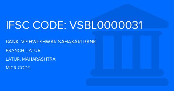 Vishweshwar Sahakari Bank Latur Branch IFSC Code