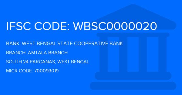 West Bengal State Cooperative Bank Amtala Branch