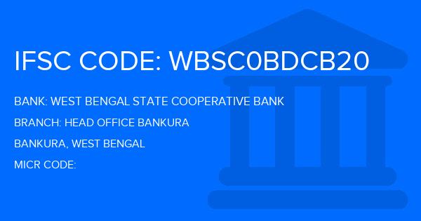 West Bengal State Cooperative Bank Head Office Bankura Branch IFSC Code