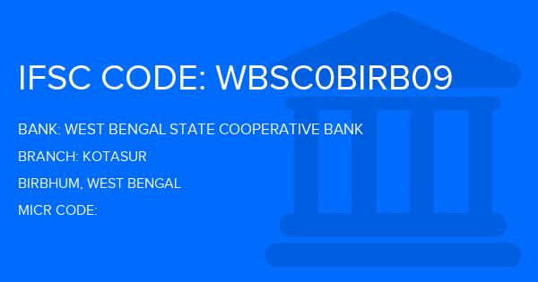 West Bengal State Cooperative Bank Kotasur Branch IFSC Code