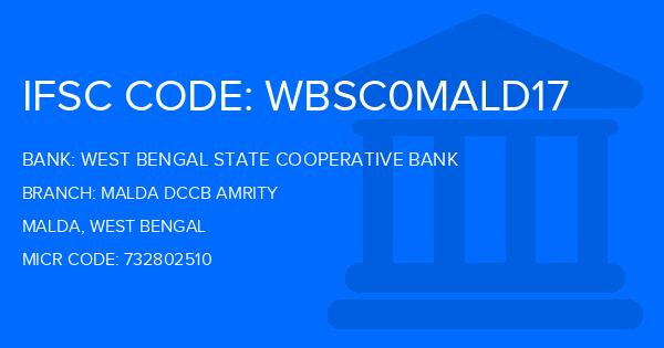 West Bengal State Cooperative Bank Malda Dccb Amrity Branch IFSC Code