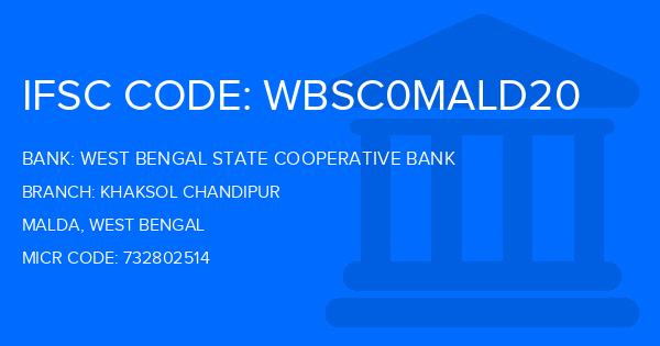 West Bengal State Cooperative Bank Khaksol Chandipur Branch IFSC Code