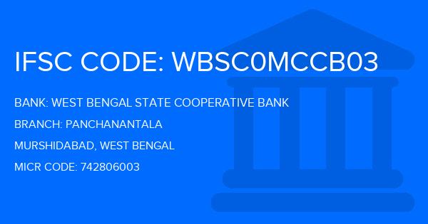 West Bengal State Cooperative Bank Panchanantala Branch IFSC Code