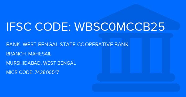 West Bengal State Cooperative Bank Mahesail Branch IFSC Code