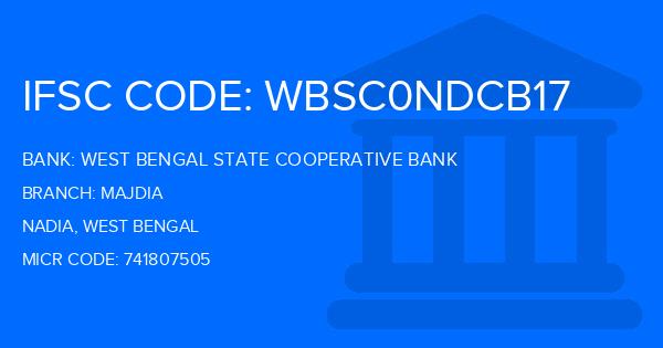 West Bengal State Cooperative Bank Majdia Branch IFSC Code