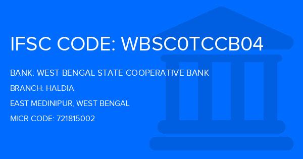 West Bengal State Cooperative Bank Haldia Branch IFSC Code