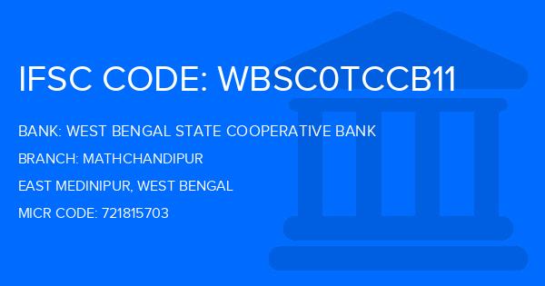 West Bengal State Cooperative Bank Mathchandipur Branch IFSC Code