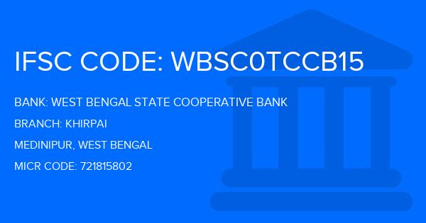 West Bengal State Cooperative Bank Khirpai Branch IFSC Code
