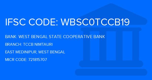 West Bengal State Cooperative Bank Tccb Nimtauri Branch IFSC Code