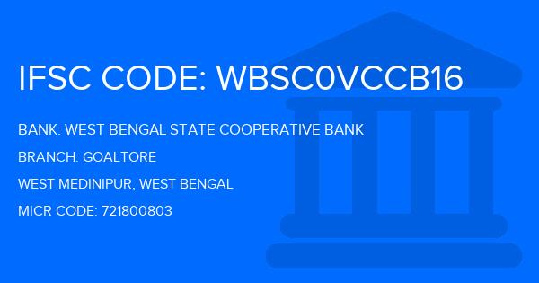West Bengal State Cooperative Bank Goaltore Branch IFSC Code