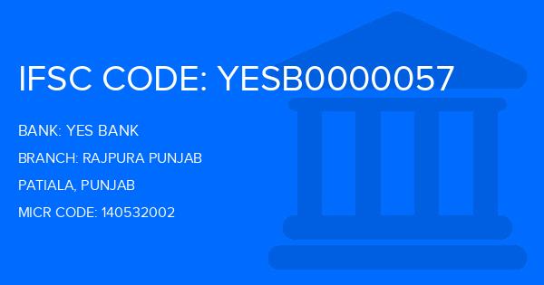 Yes Bank (YBL) Rajpura Punjab Branch IFSC Code