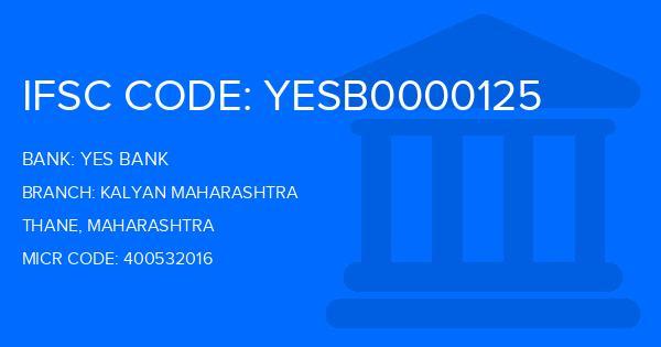 Yes Bank (YBL) Kalyan Maharashtra Branch IFSC Code