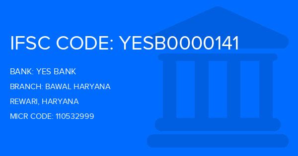Yes Bank (YBL) Bawal Haryana Branch IFSC Code