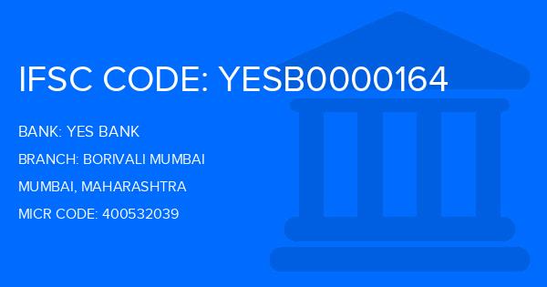 Yes Bank (YBL) Borivali Mumbai Branch IFSC Code