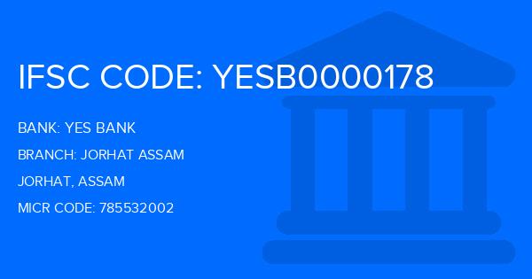 Yes Bank (YBL) Jorhat Assam Branch IFSC Code