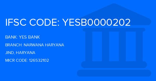 Yes Bank (YBL) Narwana Haryana Branch IFSC Code