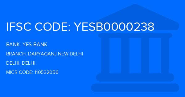 Yes Bank (YBL) Daryaganj New Delhi Branch IFSC Code