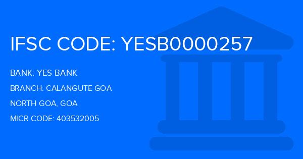 Yes Bank (YBL) Calangute Goa Branch IFSC Code