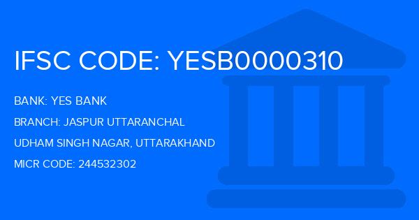 Yes Bank (YBL) Jaspur Uttaranchal Branch IFSC Code