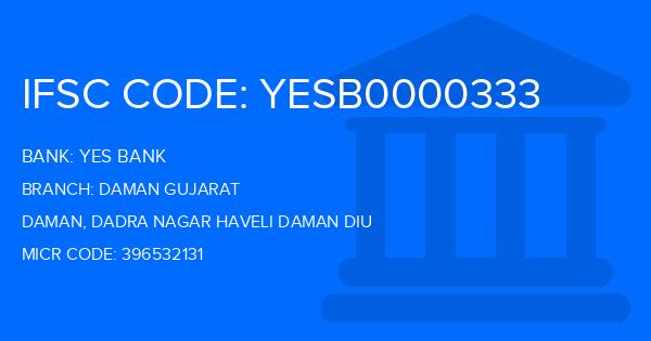 Yes Bank (YBL) Daman Gujarat Branch IFSC Code