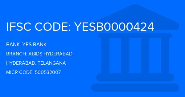 Yes Bank (YBL) Abids Hyderabad Branch IFSC Code