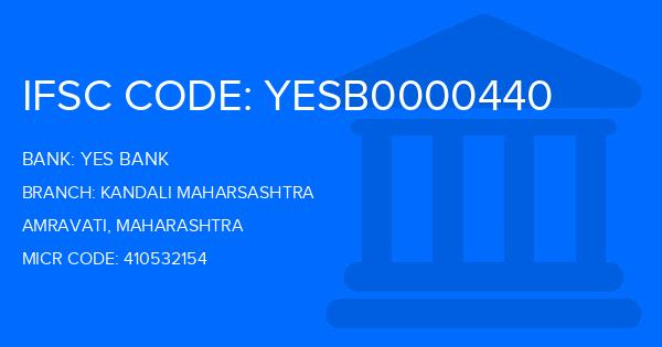 Yes Bank (YBL) Kandali Maharsashtra Branch IFSC Code