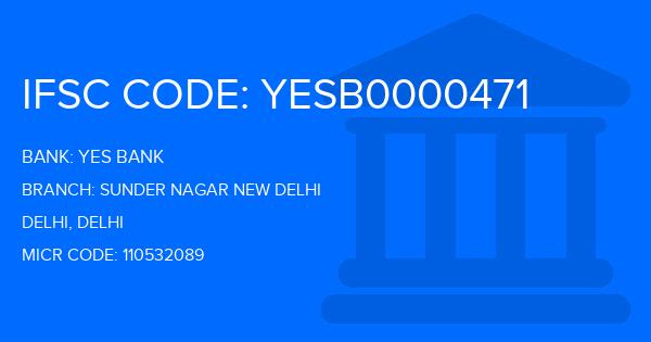 Yes Bank (YBL) Sunder Nagar New Delhi Branch IFSC Code