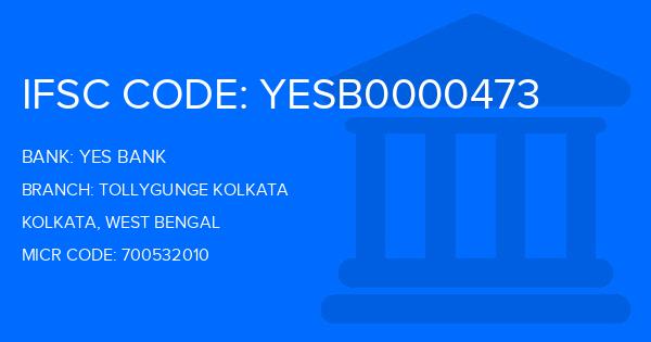 Yes Bank (YBL) Tollygunge Kolkata Branch IFSC Code