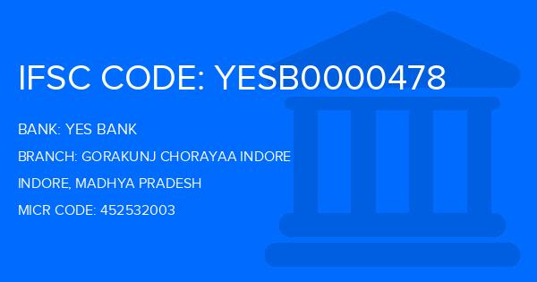 Yes Bank (YBL) Gorakunj Chorayaa Indore Branch IFSC Code