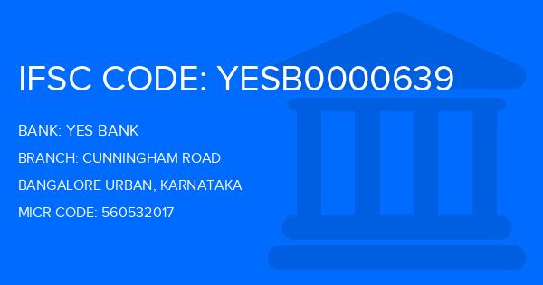 Yes Bank (YBL) Cunningham Road Branch IFSC Code