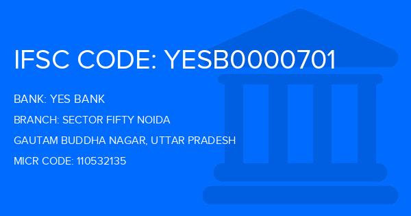 Yes Bank (YBL) Sector Fifty Noida Branch IFSC Code