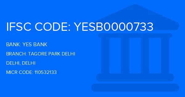 Yes Bank (YBL) Tagore Park Delhi Branch IFSC Code