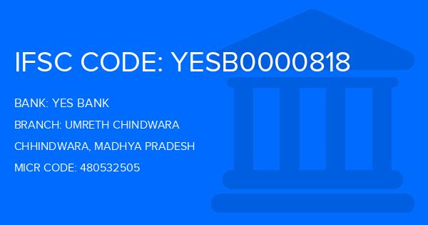 Yes Bank (YBL) Umreth Chindwara Branch IFSC Code