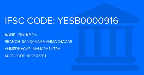 Yes Bank (YBL) Sangamner Ahmadnagar Branch IFSC Code