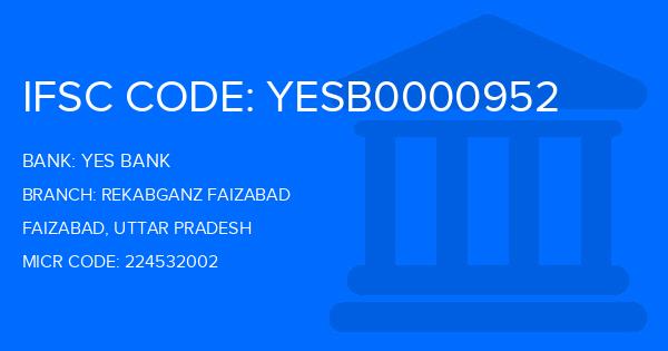 Yes Bank (YBL) Rekabganz Faizabad Branch IFSC Code