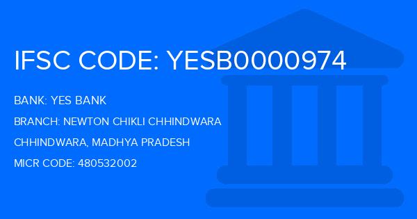 Yes Bank (YBL) Newton Chikli Chhindwara Branch IFSC Code