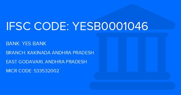 Yes Bank (YBL) Kakinada Andhra Pradesh Branch IFSC Code