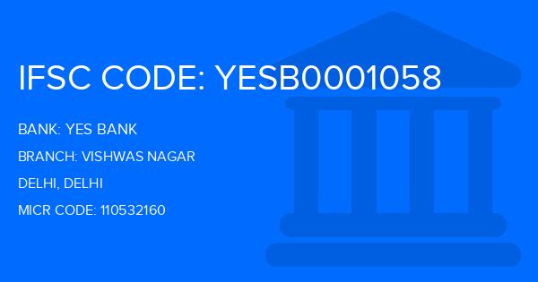 Yes Bank (YBL) Vishwas Nagar Branch IFSC Code