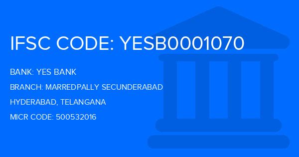 Yes Bank (YBL) Marredpally Secunderabad Branch IFSC Code
