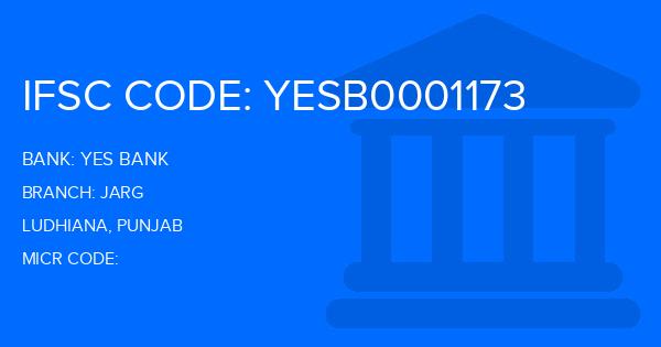 Yes Bank (YBL) Jarg Branch IFSC Code