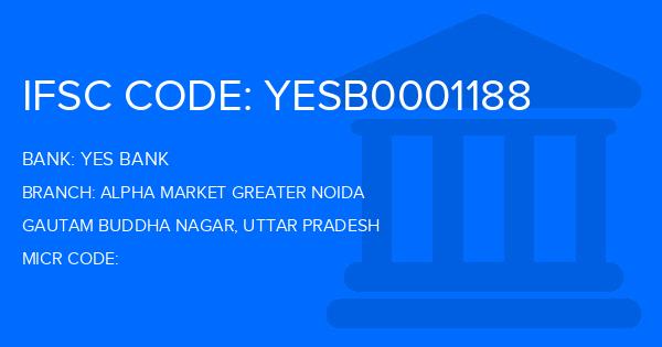 Yes Bank (YBL) Alpha Market Greater Noida Branch IFSC Code
