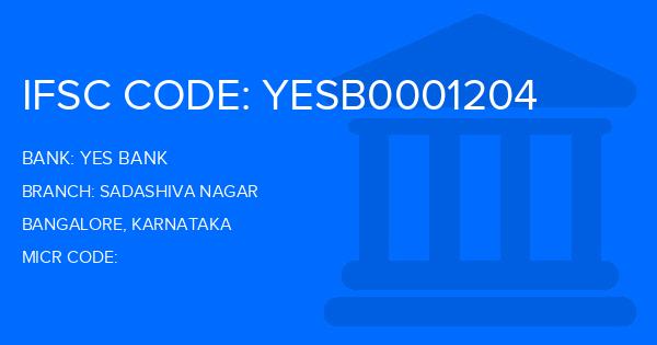 Yes Bank (YBL) Sadashiva Nagar Branch IFSC Code