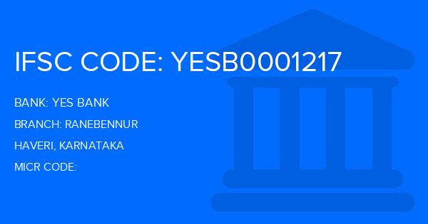 Yes Bank (YBL) Ranebennur Branch IFSC Code