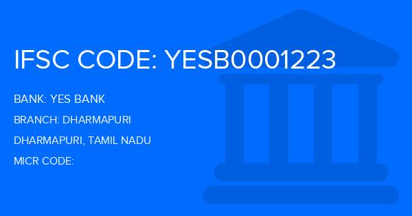 Yes Bank (YBL) Dharmapuri Branch IFSC Code