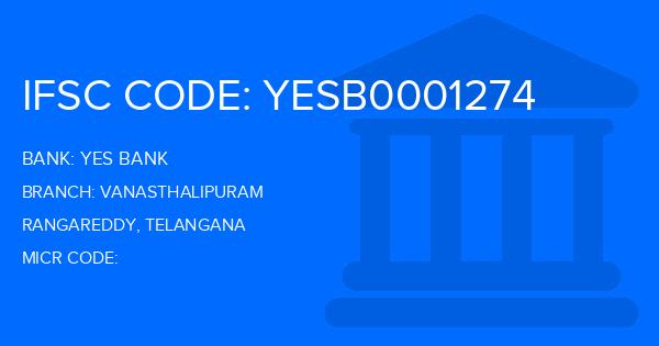 Yes Bank (YBL) Vanasthalipuram Branch IFSC Code