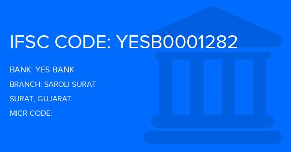 Yes Bank (YBL) Saroli Surat Branch IFSC Code