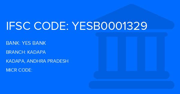 Yes Bank (YBL) Kadapa Branch IFSC Code