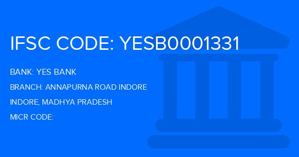 Yes Bank (YBL) Annapurna Road Indore Branch IFSC Code