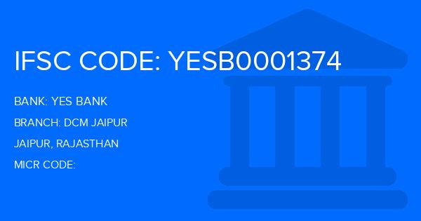 Yes Bank (YBL) Dcm Jaipur Branch IFSC Code