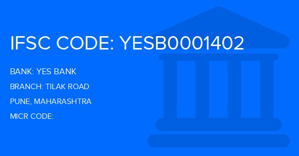 Yes Bank (YBL) Tilak Road Branch IFSC Code